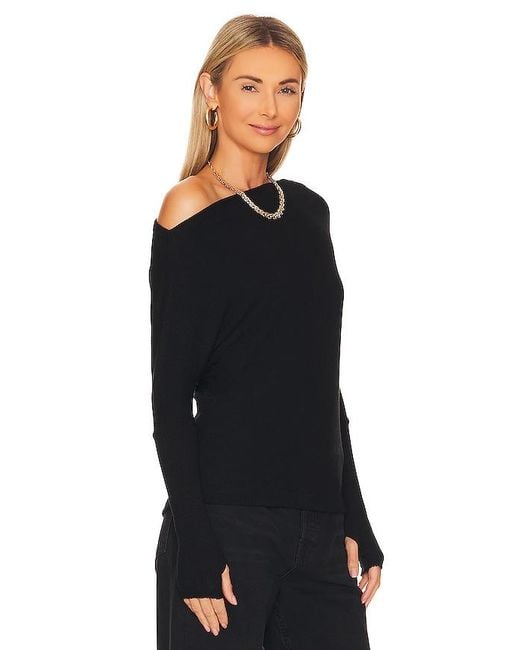 Enza Costa Black Slouch Top