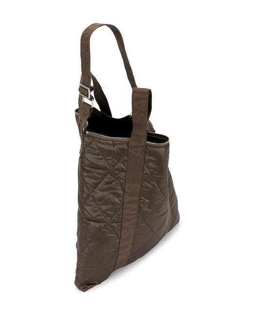 AllSaints Brown Kei Quilt Backpack for men