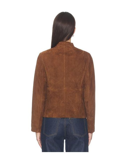 Rag & Bone Blue Mercer Suede Blazer
