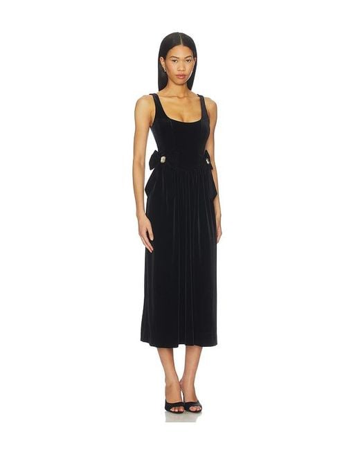 Show Me Your Mumu Black Ricci Midi Dress