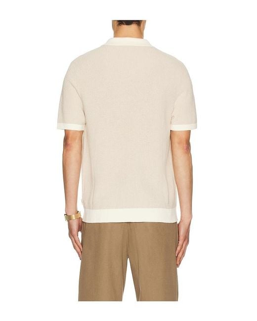 Onia Pullover-Hemd Linen in Natural für Herren