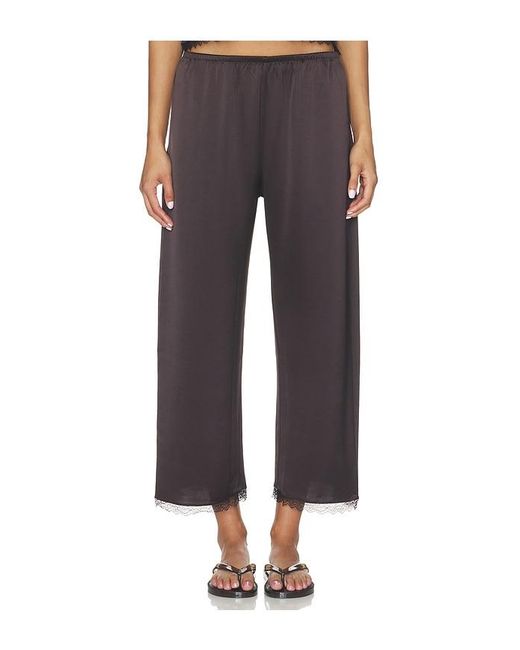 Leset Blue Barb Lace Crop Pant