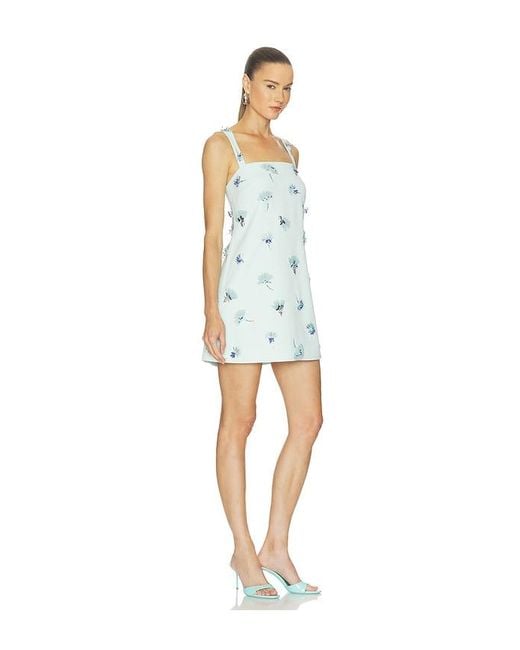 Jonathan Simkhai Blue Ella Embellished Mini Dress