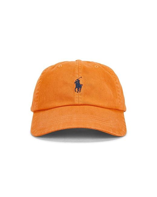 Polo Ralph Lauren Orange Cotton Chino Classic Sport Cap for men