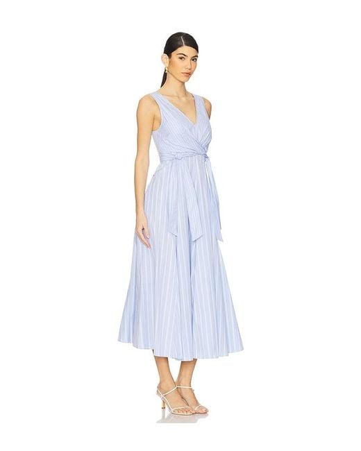 La Ligne White Midi-Kleid