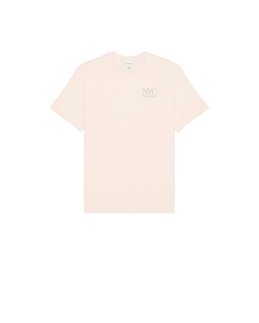 Calvin Klein White Embroidered Nyc Back Crewneck Tee for men
