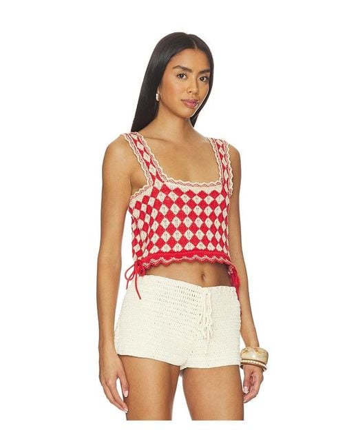 Mother Red The Square Top