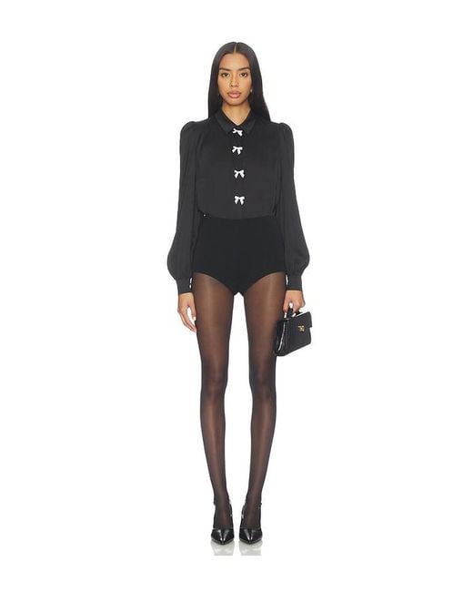 Generation Love Black Arly Bow Blouse