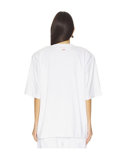 Gestuz White X Barbie Kenna Tee