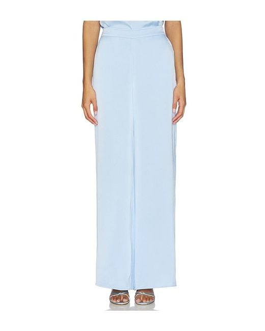 Generation Love Blue Kelela Hammered Satin Pants