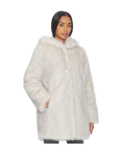 Generation Love White Eden Faux Fur Coat