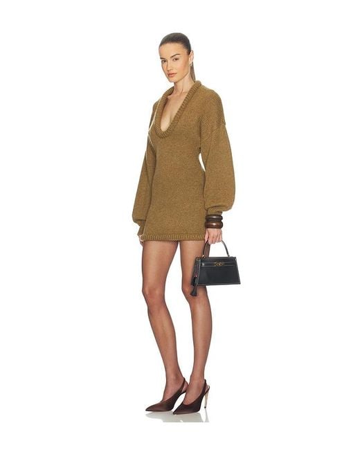 Helsa Natural Vilde Micro Mini Dress