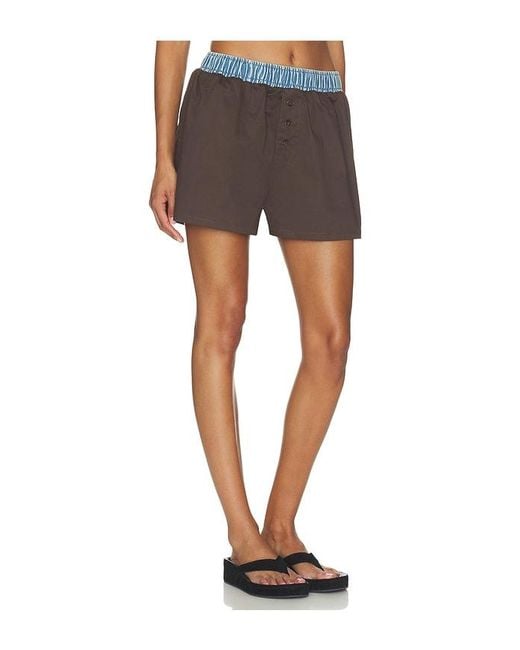 SER.O.YA Gray Tama Poplin Short