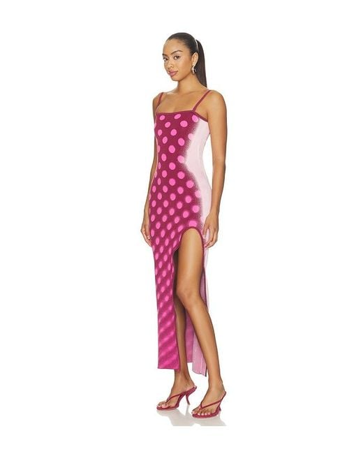 Ph5 Red Iris Maxi Tank Dress