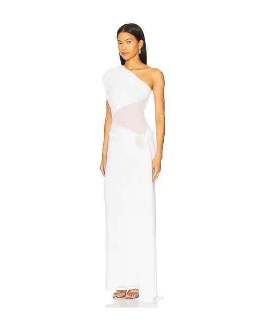 Lovers + Friends White Lea Gown