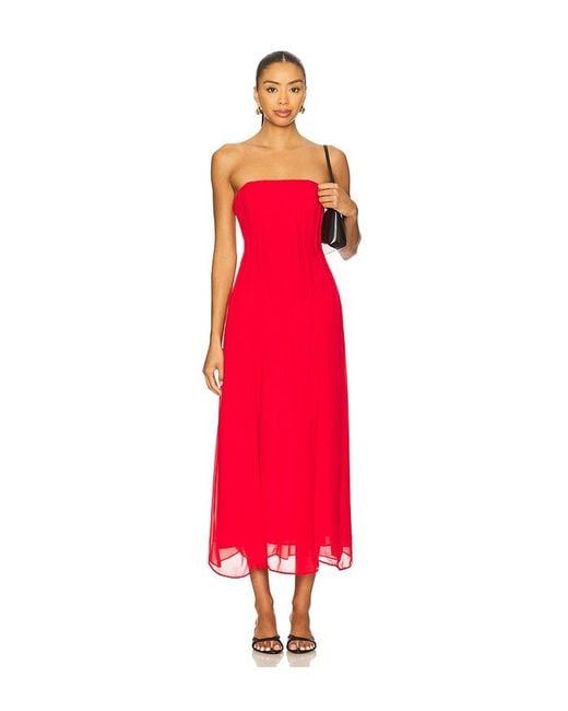 House of Harlow 1960 Red X Revolve Nikki Midi Dress