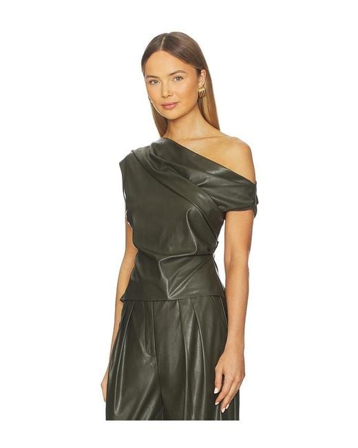 The Sei Green Off Shoulder Top