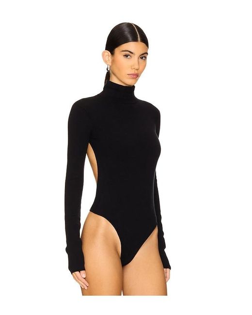 LPA Blue Romona Knit Bodysuit