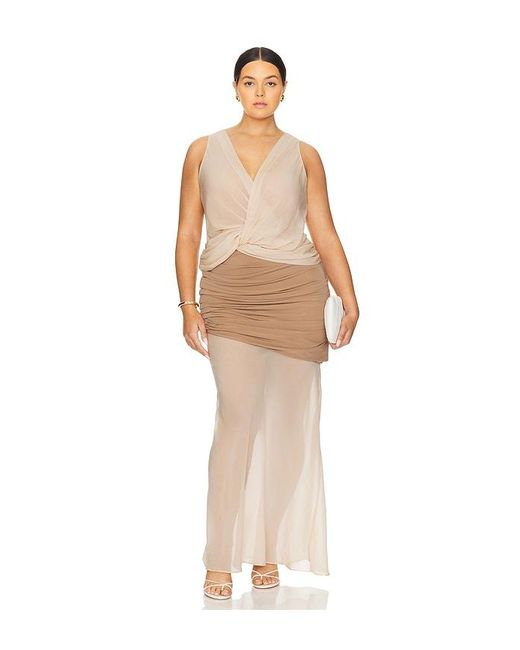 L'academie Natural 'Academie Marin Midi Dress