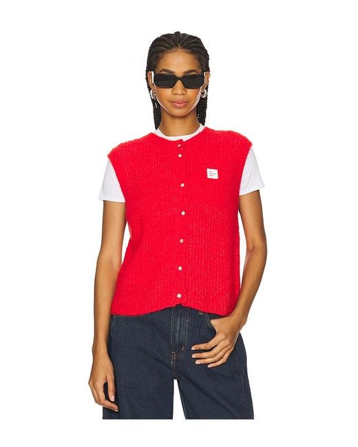 American Vintage Red East Sweater Vest