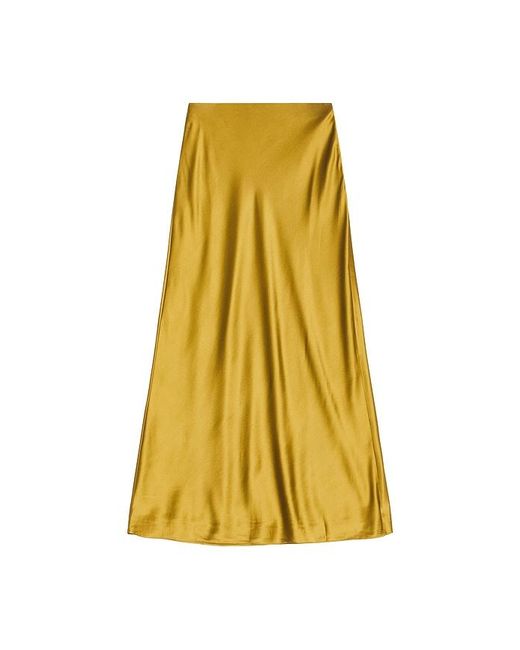 SRG Yellow Marion Silk Skirt