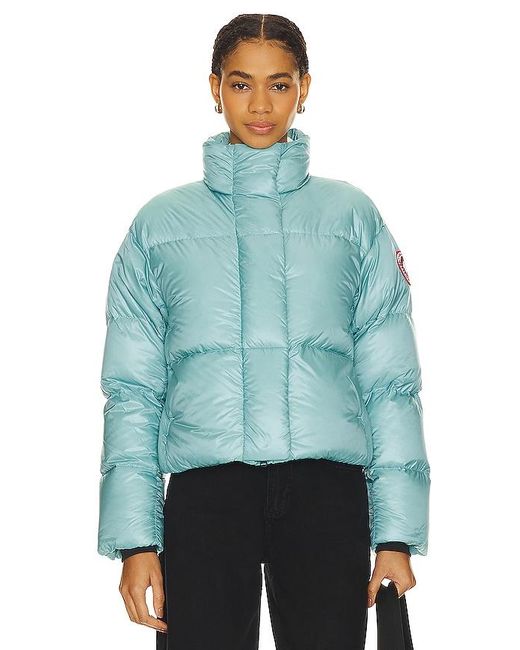 Canada Goose Blue Cypress Cropped Puffer
