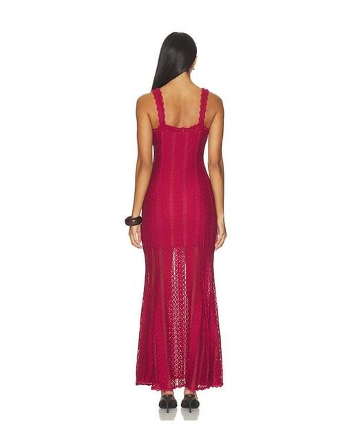 Charo Ruiz Red Elinor Long Dress