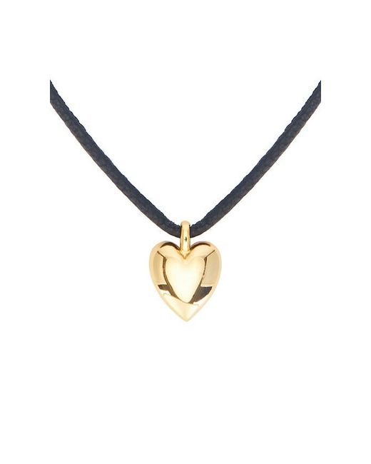 Jennifer Fisher Metallic Puffy Heart Adjustable Choker Necklace