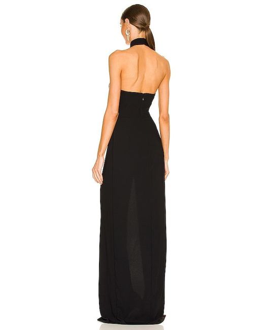 Amanda Uprichard Black Queen Gown