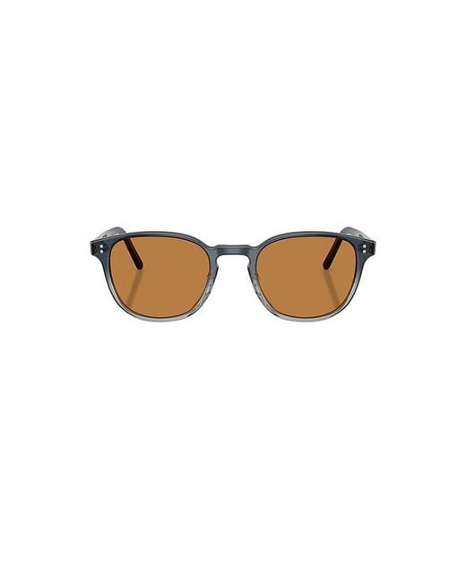 Oliver Peoples Black Fairmont Sun Irregular Sunglasses for men