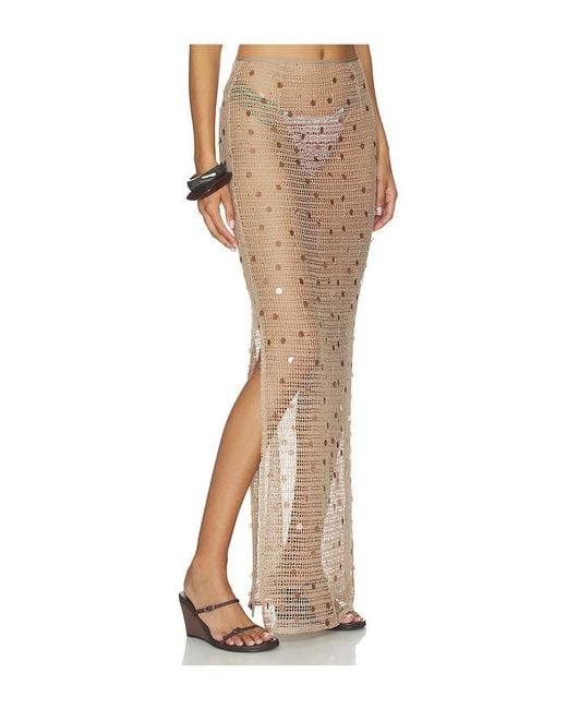 SNDY'S Natural Althea Maxi Skirt