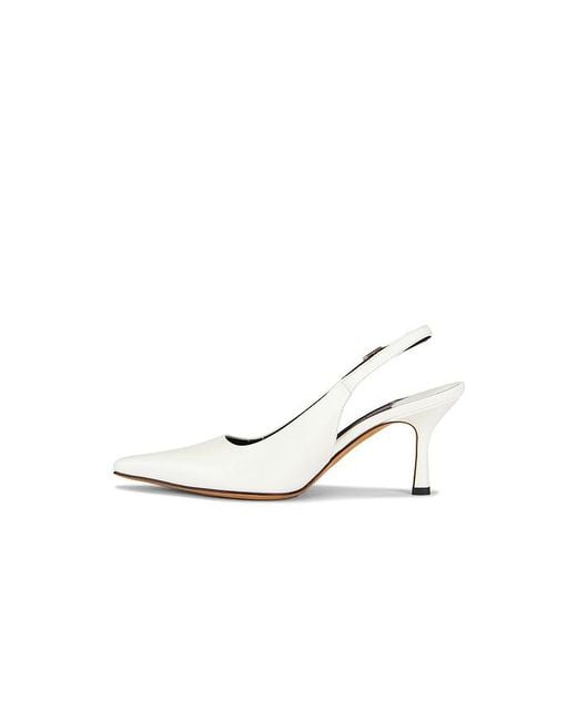 Emme Parsons White Elana Slingback Pump