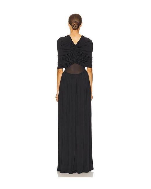 Helsa Black Philomena Jersey Dress