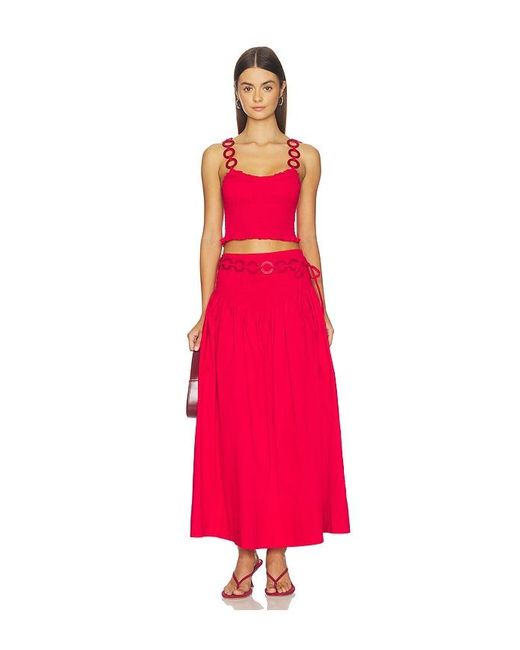 SAUDADE Red Solly Set Top