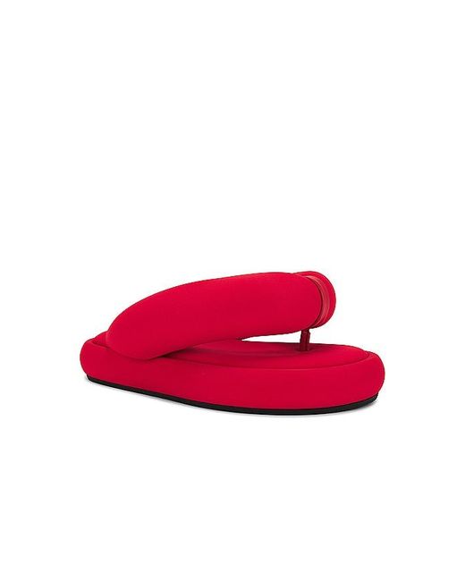 Fiorucci Red Puffy Flip Flops