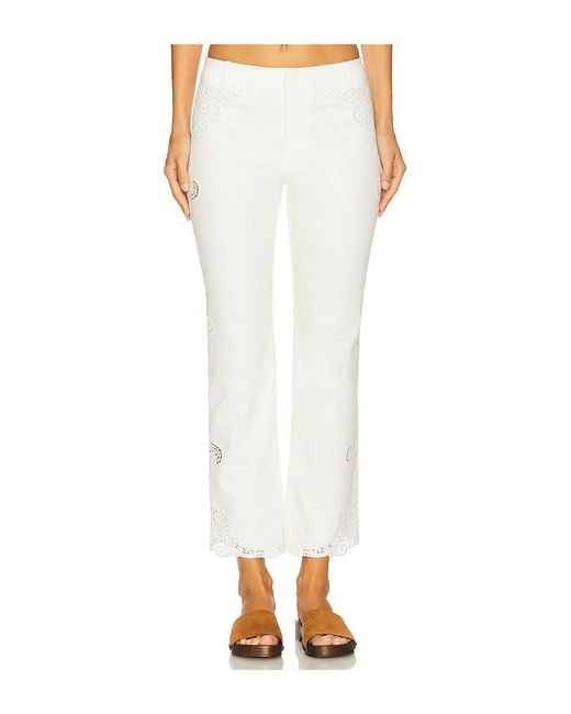 LoveShackFancy White Maia Pant