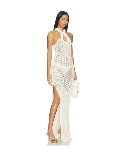 Blumarine Natural Knit Dress