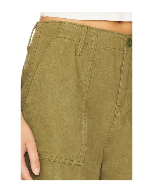 GOOD AMERICAN Green Lite Linen Bermuda Short