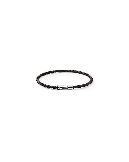 Miansai Black Juno Leather Bracelet for men