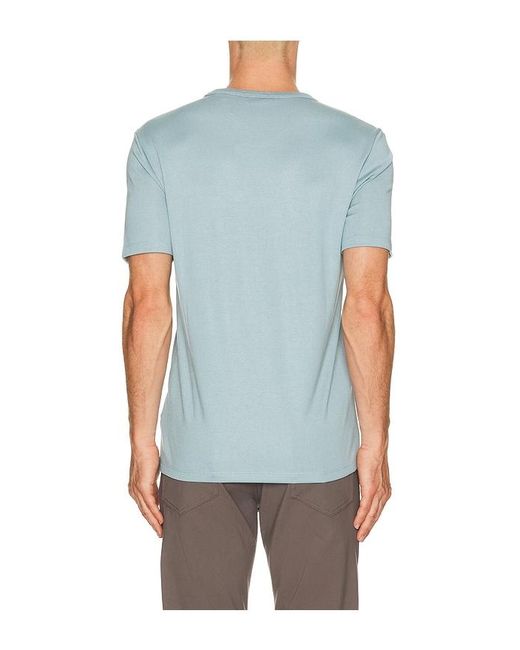 Theory Blue Anemone Milano Essential Tee for men