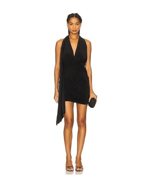 black and brown mini dress Polka Dot Scallop Mini Dress-Brown