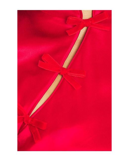 SAU LEE Red Tina Dress