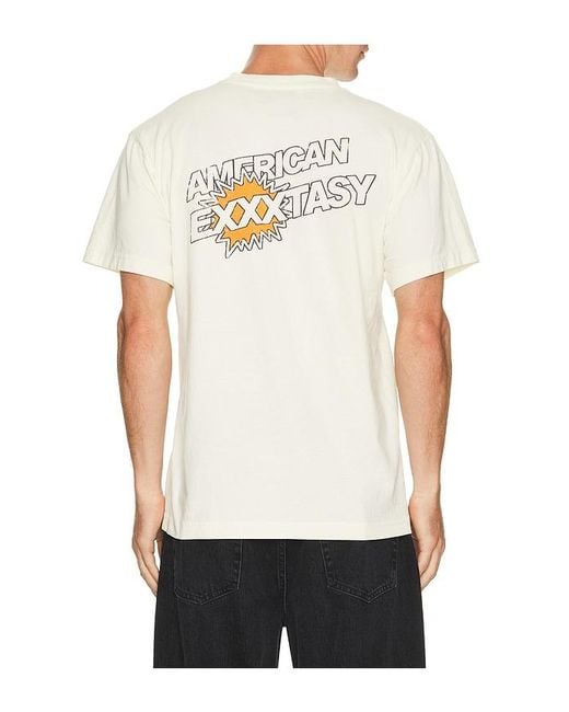 MIDNIGHT RODEO White American Exxtasy Tee for men