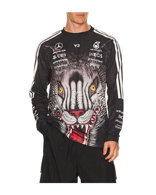 Y-3 Black X F1 Drvr Jersey for men