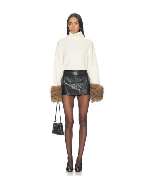 Line & Dot White Hadley Sweater