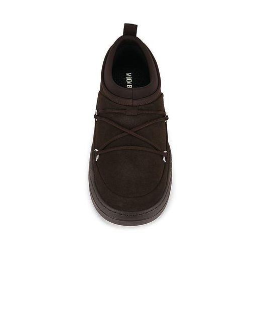 Moon Boot Black Park Icon Suede Shoe for men