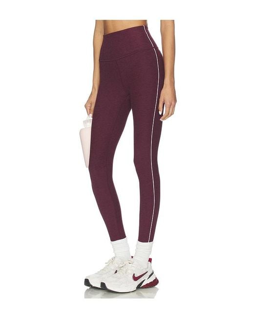 Beyond Yoga Red Spacedye Ready Midi Legging