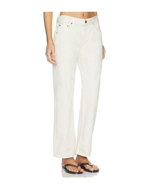 Citizens of Humanity White Faye Vintage Straight Jeans