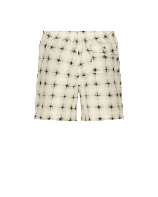 メンズ Bather Ivory Digi Plaid スイムトランクス Natural