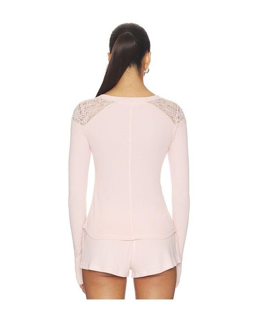 Free People Pink X Intimately Made You Blush Layering Top